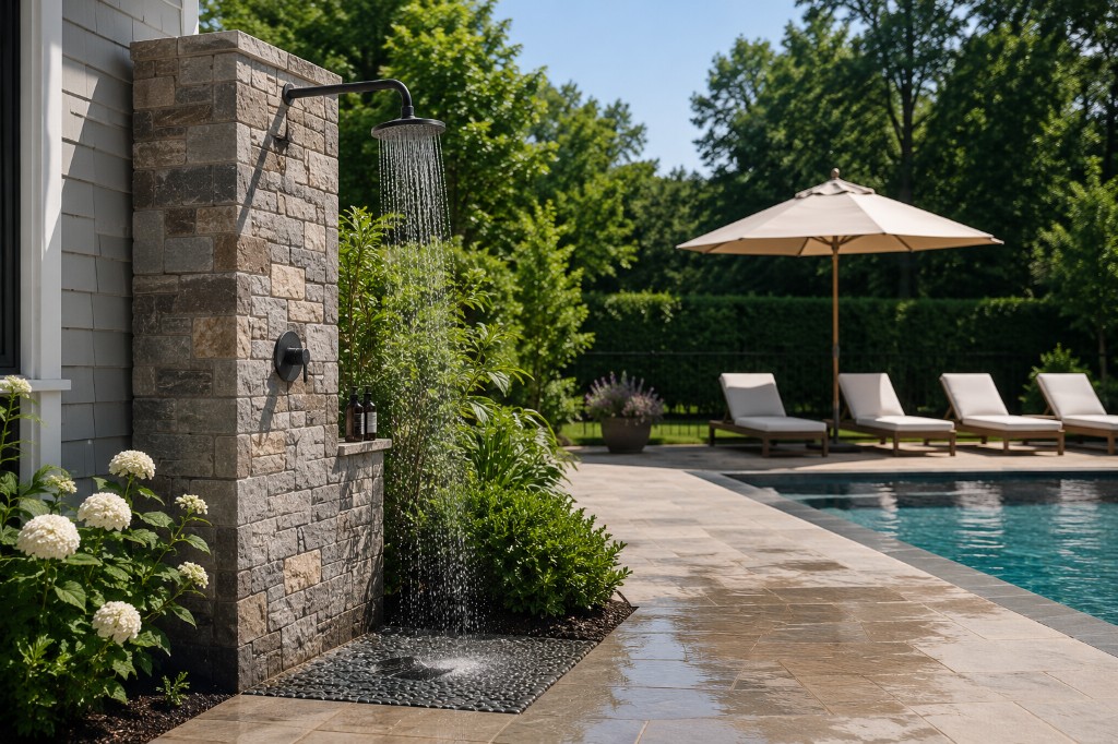 Luxury pool patio property maintenance